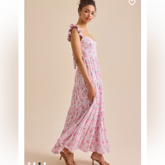 New with tags Altar’d state Brielle flutter sleeve maxi dress - Picture 3 of 4